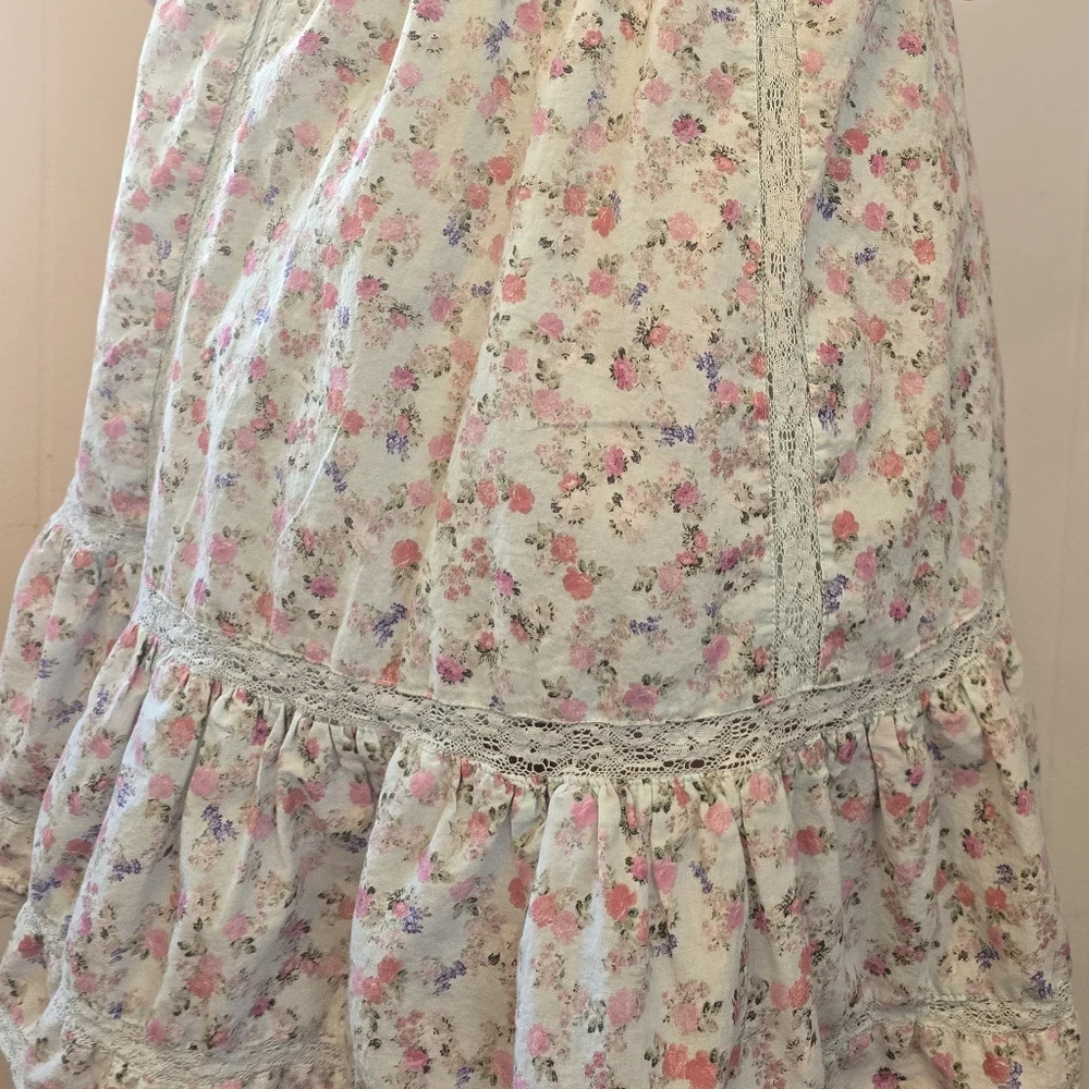 Romantic LoveShackFancy x Target floral mini dress 🌷 100% Cotton - Picture 8 of 16